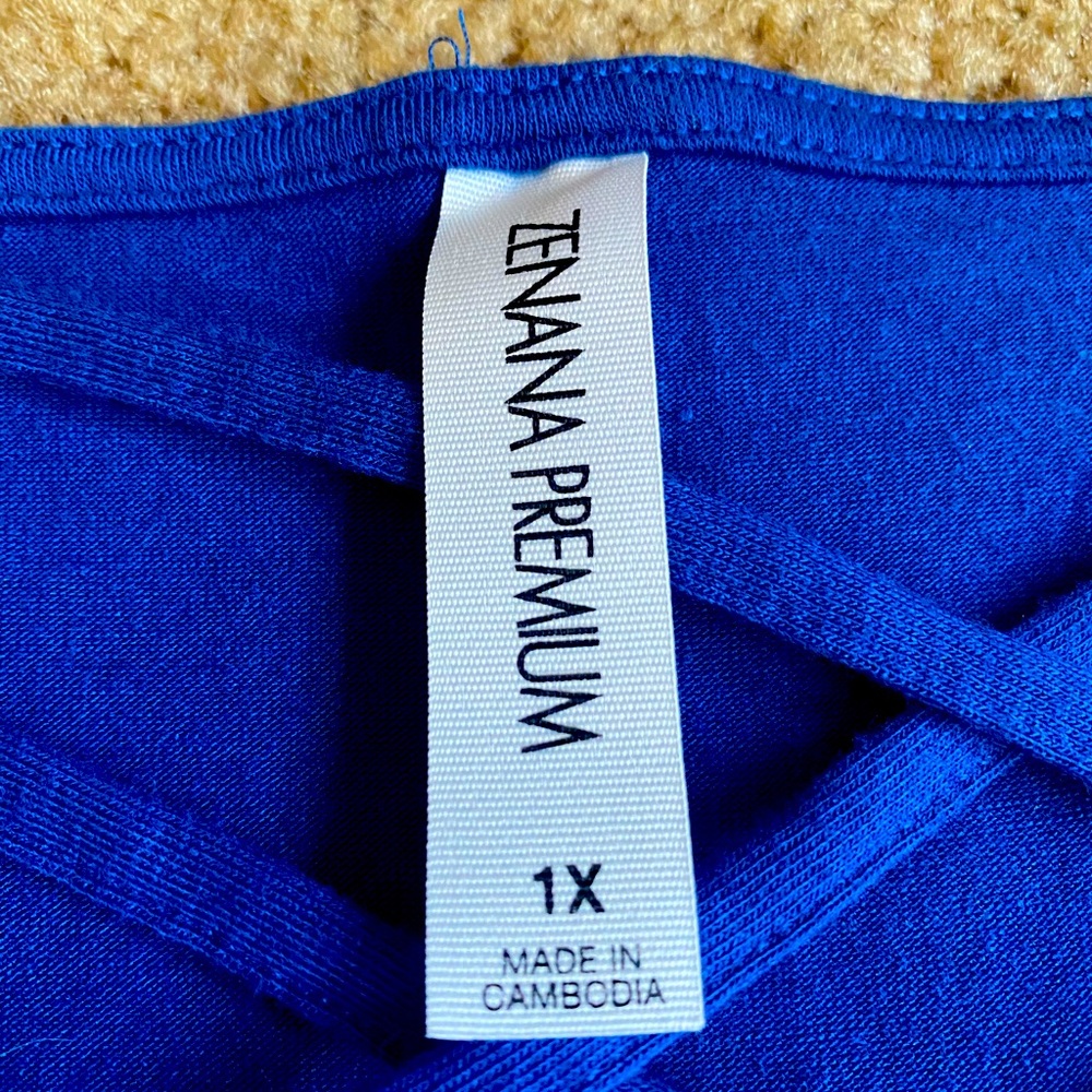 Nice Royal Blue T-shirt Dress